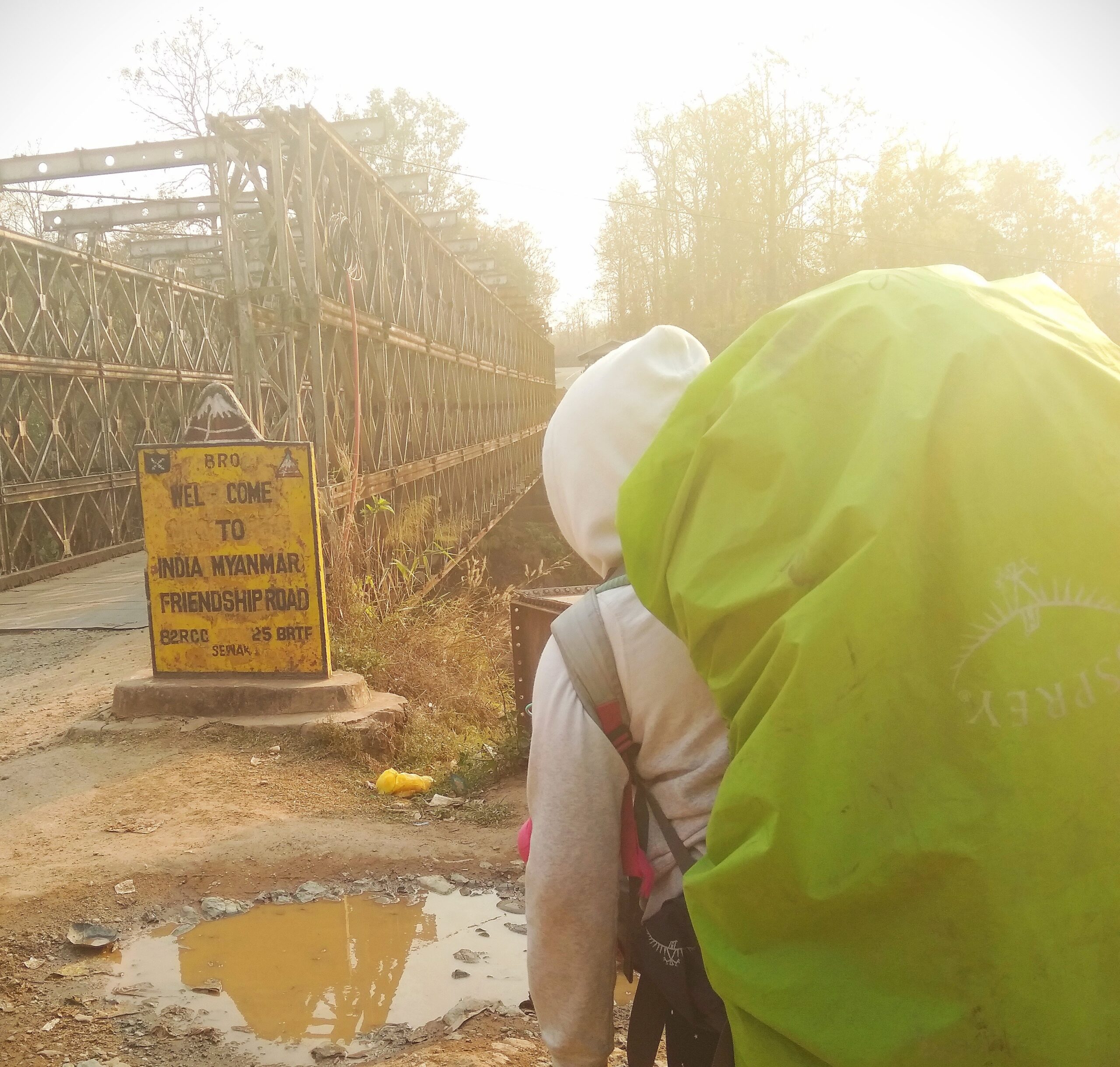 Gali India To Myanmar Friendship Border Crossing With Kids