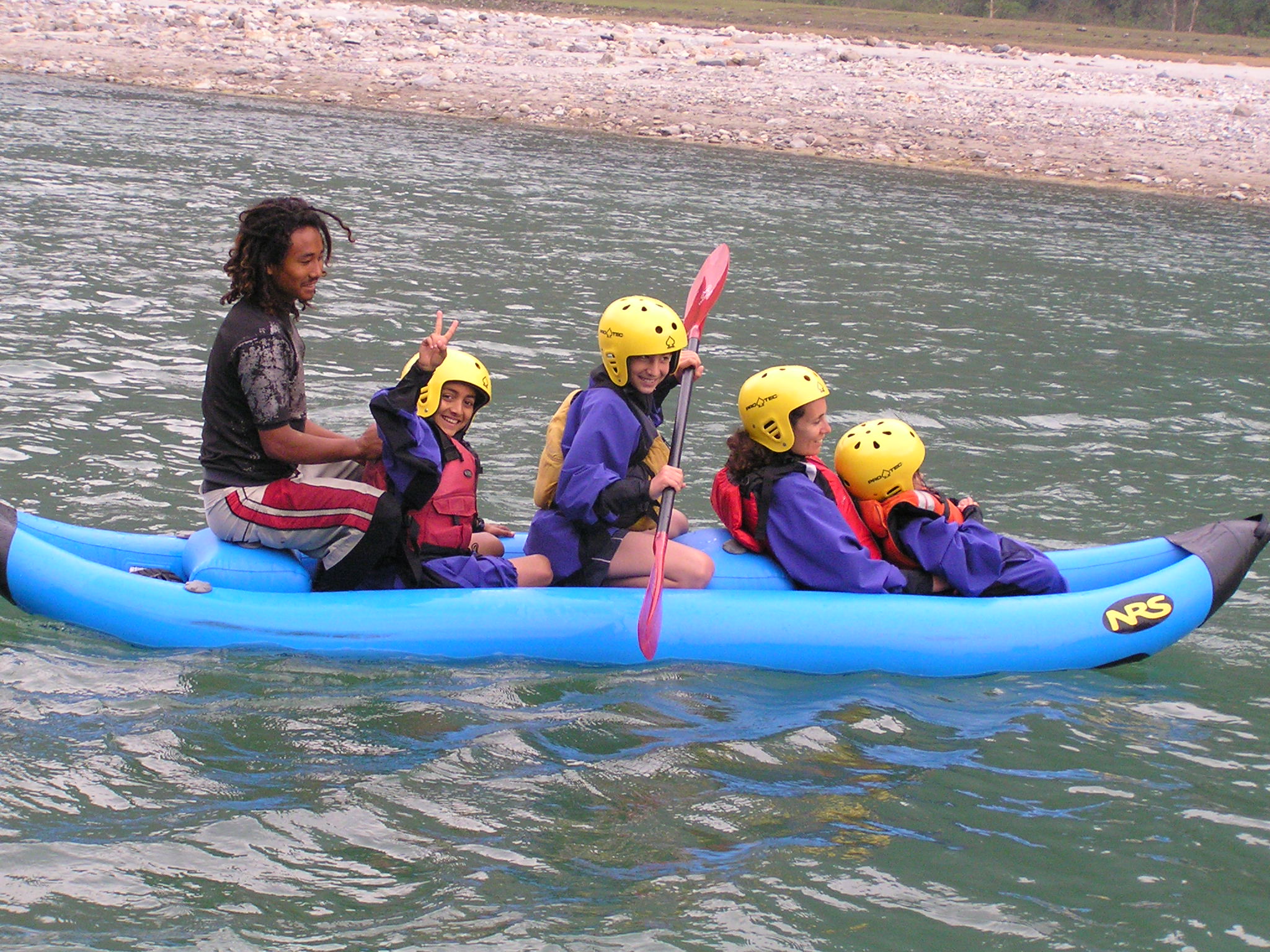 rafting with kids nepal