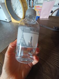 Wat Arun Wateer Bottle Bangkok Thailand With Kids